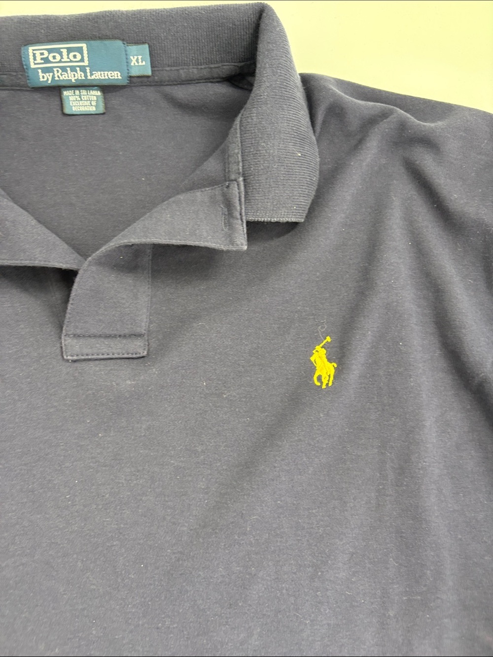 Polo by Ralph Lauren XL Navy long sleeve polo - Picture 6 of 6